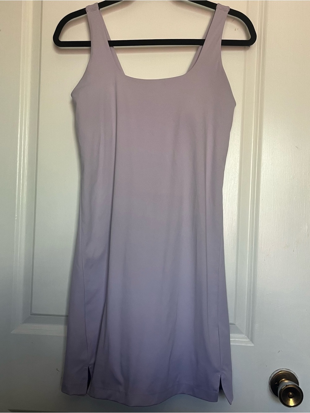 Lavender Square-Neck Mini Golf Tennis Skort Dress